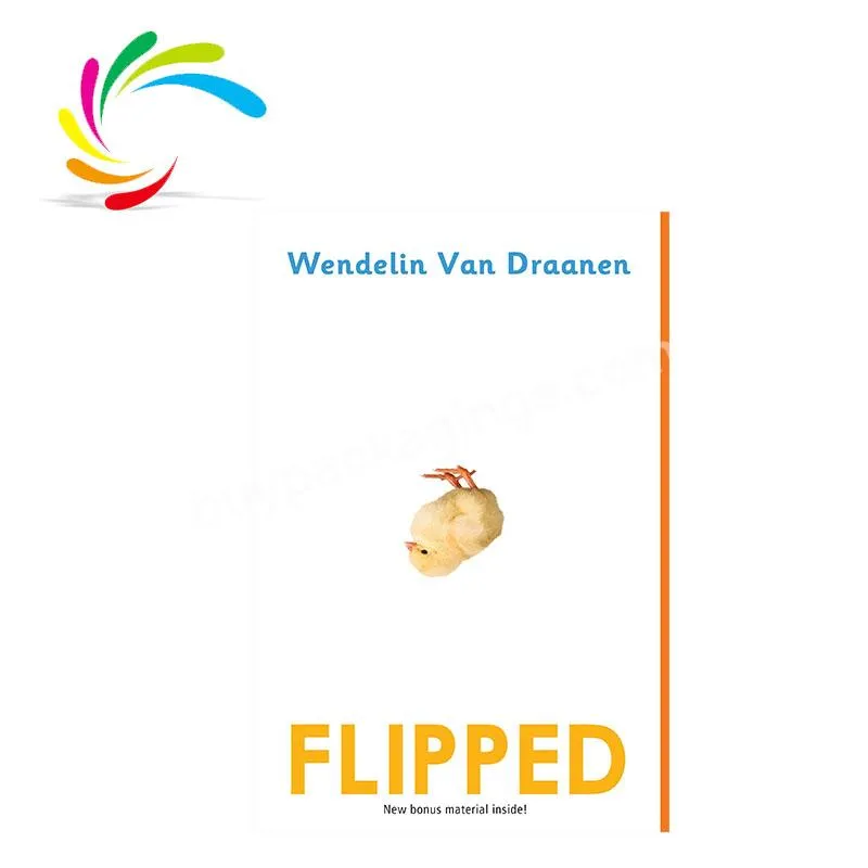 New arrival factory wholesale softcover book printing Bestseller FLIPPED Wendelin Van Draanen novel book in stock