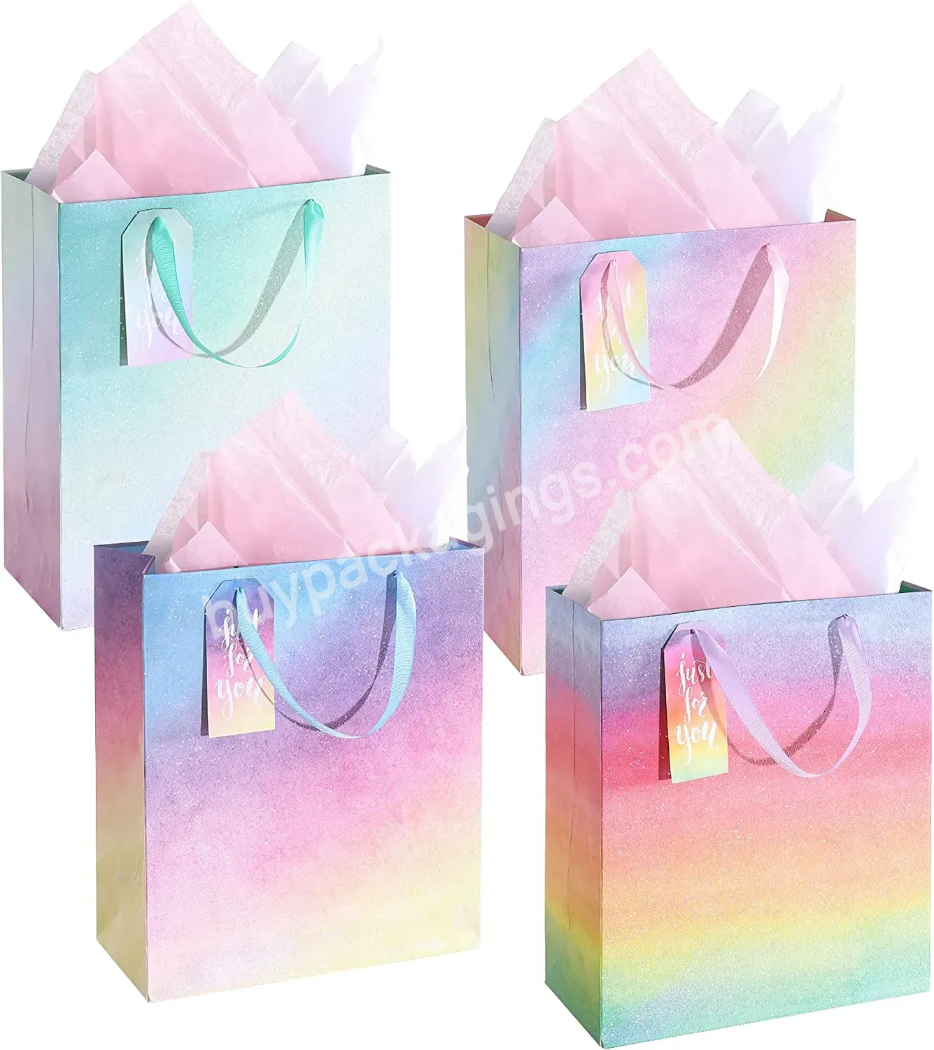 New Arrival Glitter Paper Bags With Handles Custom Colorful Paper Bag Large Gift Bags With Tissue Paper - Buy Large Gift Bags With Tissue Paper,Glitter Paper Bags With Handles,Custom Colorful Paper Bag.