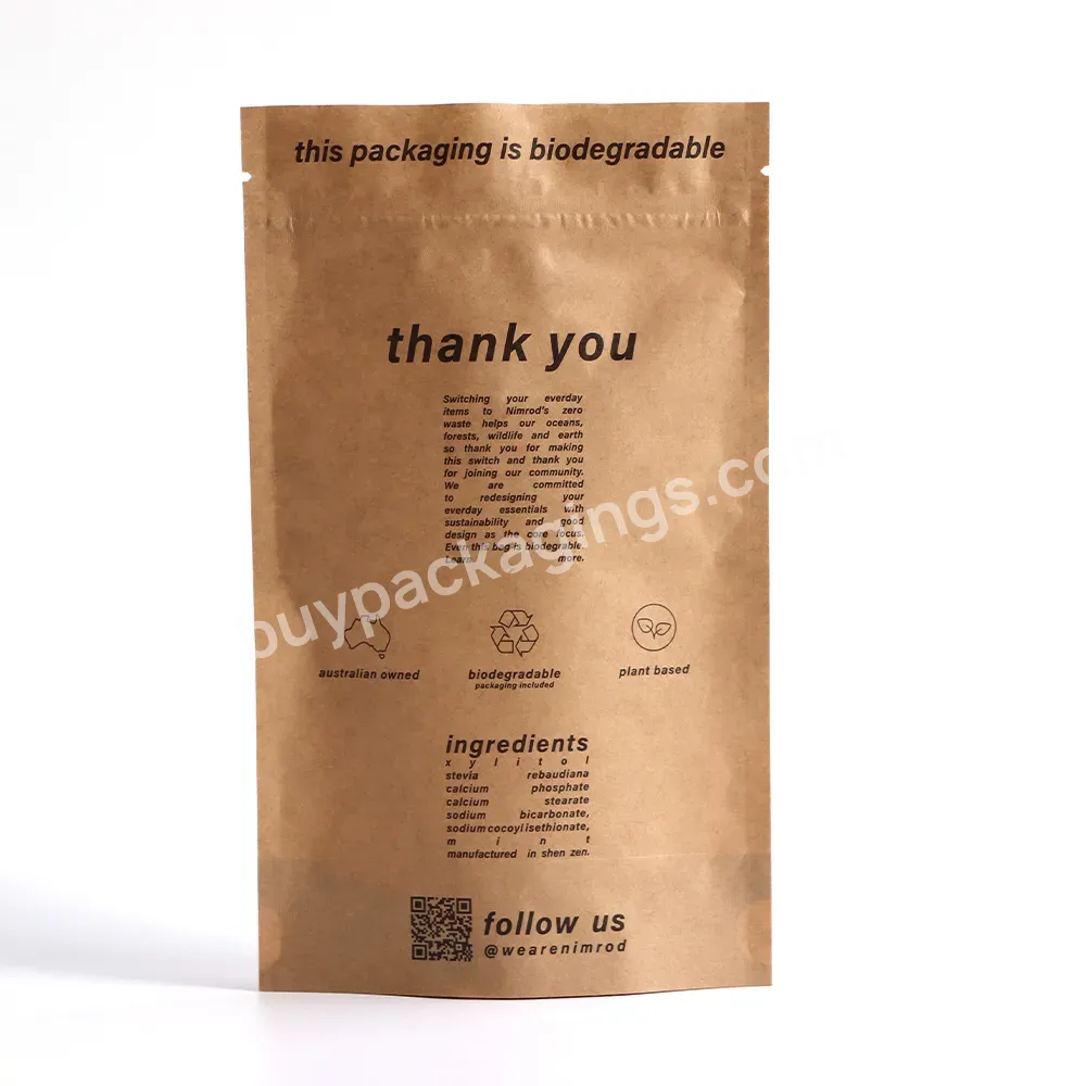New Biodegradable Zip Lock Bags Stand Up Packaging Pouch With Zipper Biodegradable Garment Bags Customize - Buy Biodegradable Zip Lock Bags,Biodegradable Garment Bag,Stand Up Bag.