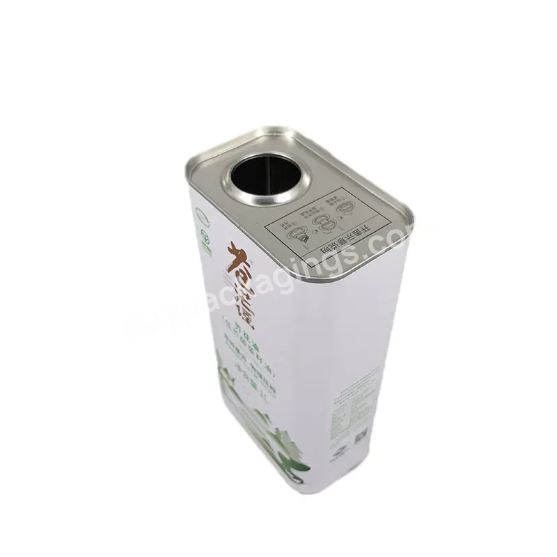 New Custom Printing 500ml 1liter Square Engine Tin Oil Can Packaging Container Metal Airtight Cooking Oil - Buy Customized,Oil Tin Can,Can Container.