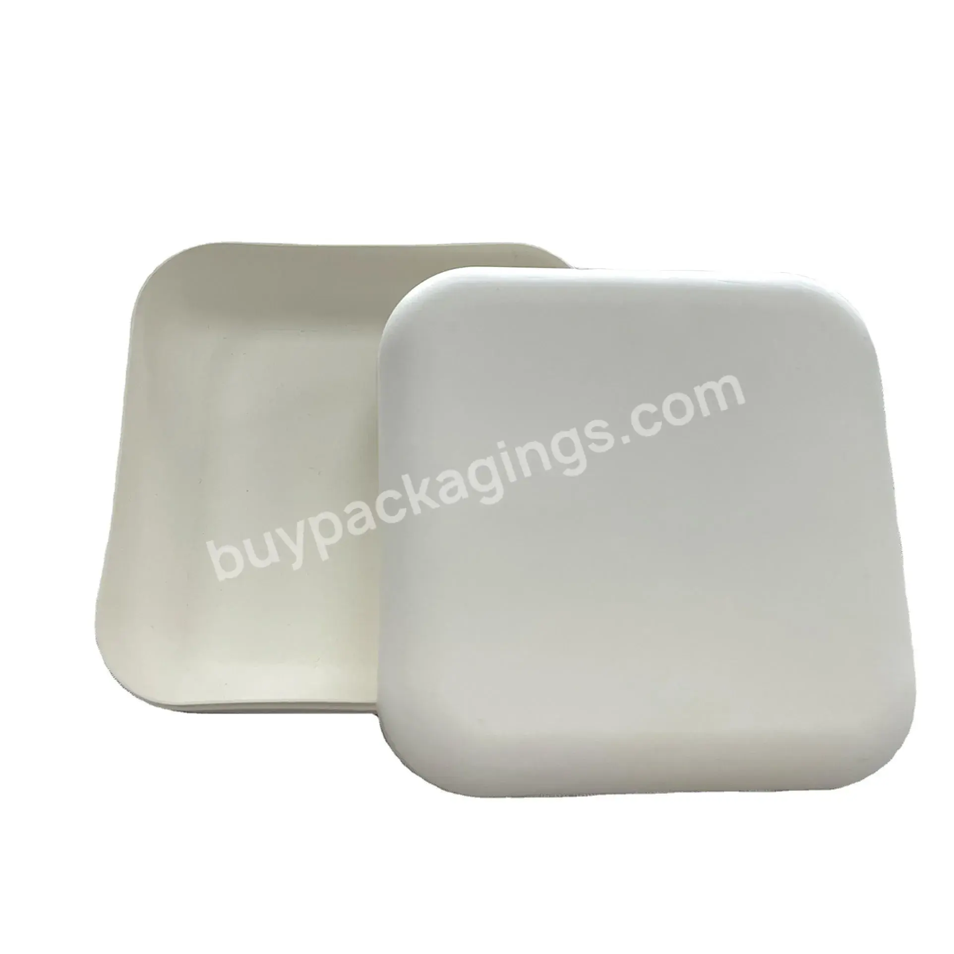 New Custom Recycled Paper Single/double Inner Tray Pastry Paper Molded Pulp Box Packaging