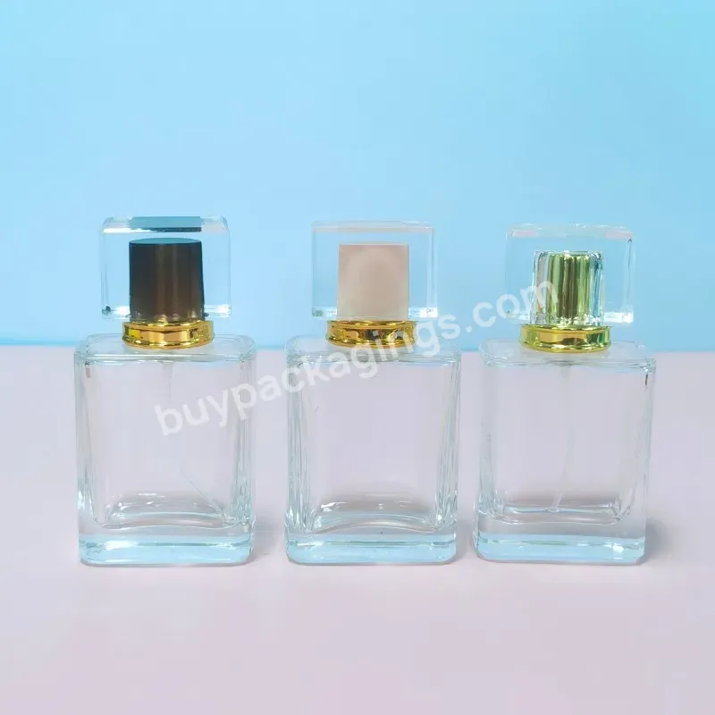 New Design Beautiful Empty 30ml Rectangular Glass Perfume Bottle Pump Spray Perfumes Bottle - Buy 30ml Glass Bottles Perfume,Empty Perfume Bottles,Perfume Packaging Bottle.