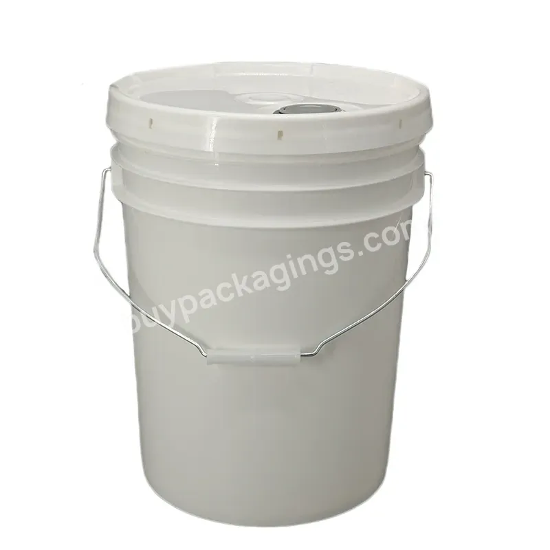 New Design Bucket With Rieke Lid 20l Oil Paint Plastic Bucket 20 Liter Paint Bucket With Great Price - Buy 20l,Custom Color,Round Plastic Barrels.