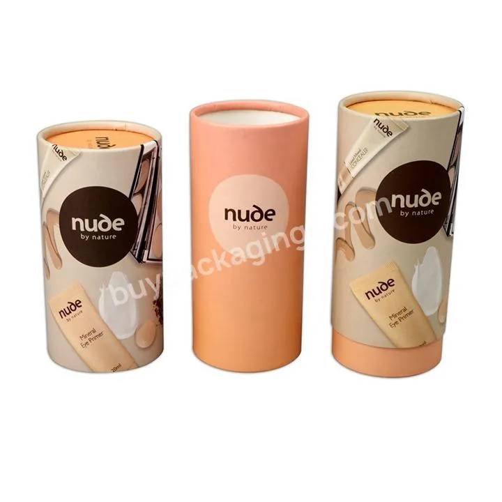 New Design Cardboard Square Package Luxury Custom Logo Cylinder Packaging Tube Paper Round Box Gift Packaging Paper Tube