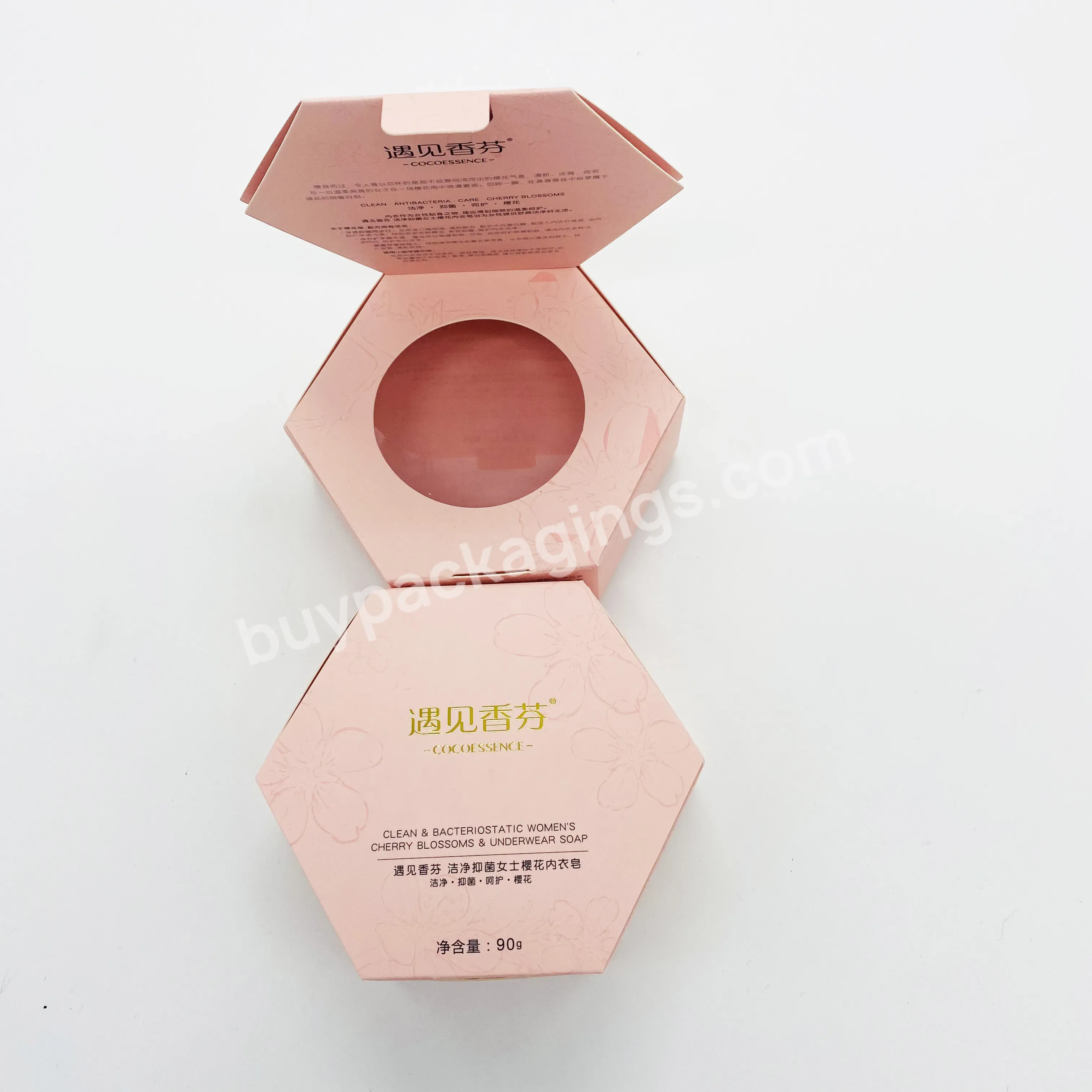 New Design Custom Print Hexagon Shape Luxury Cardboard Cosmetic Round Soap Makeup Packaging Box - Buy Makeup Packaging Box,Hexagon Paper Box,Soap Packaging Box.
