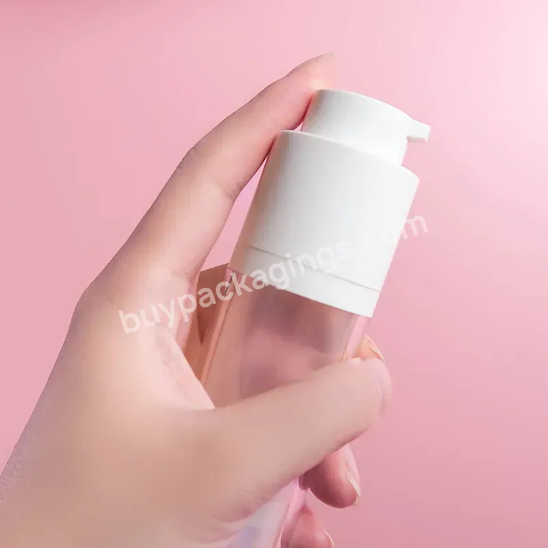 New Design Custom Skincare Packaging Luxury White Rotating Pp Plastic Cosmetic Lotion Airless Pump Bottle - Buy Pump Bottle Skincare Round,Empty Lotion Pump Bottles,Lotion Bottle With Pump.