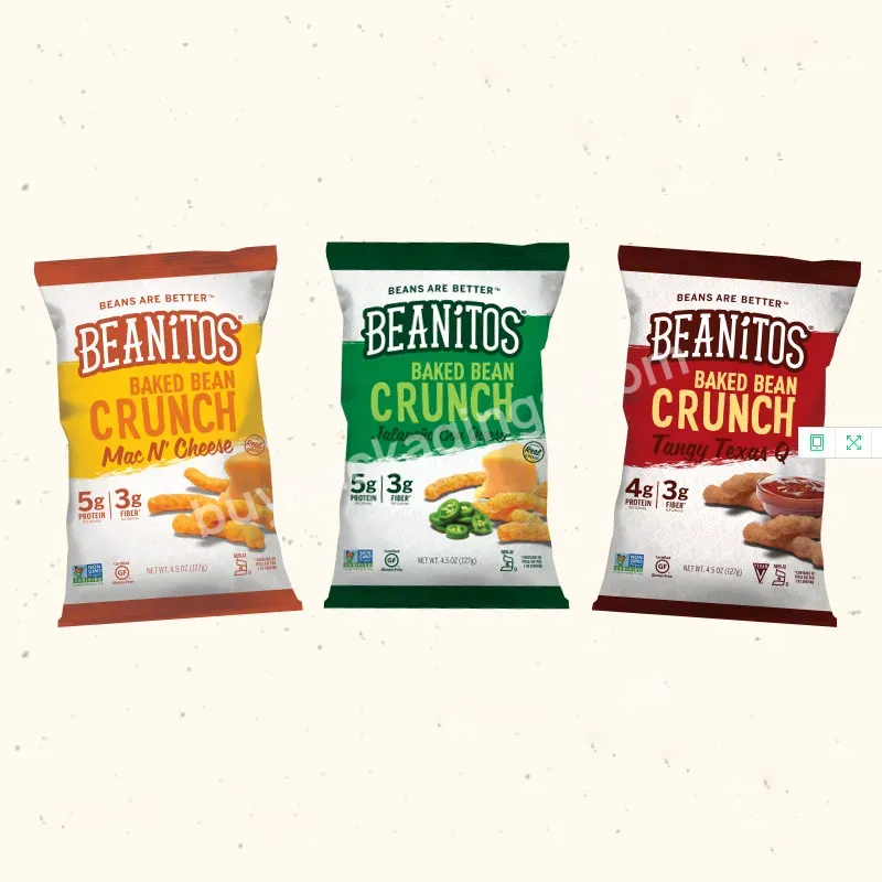 New Design Customized Printed Potato Chips Back Sealed Bag For Food - Buy Snack Bag,Plastic Bag,Biodegradable Packaging.