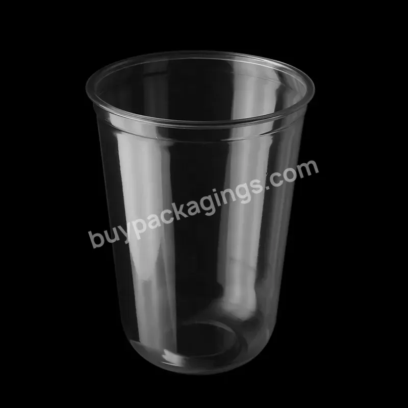 New Design Disposable Clear Drink Pet Pp Bubble Tea Plastic U Shape Cups - Buy Pp Cups,U Cup,Disposable Pet Plastic Cup.