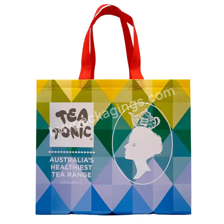 New Design Eco-friendly Reusable Waterproof Customized Logo Non Woven Shopping Bag With Handle