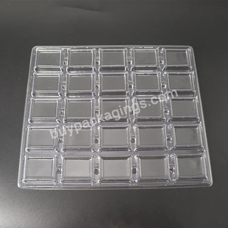 New Design Food Grade Pet Disposable Clear 25 Dividers Food Chocolate Packaging Plastic Tray - Buy Chocolate Pet,High Quality Chocolate,Food Chocolate.