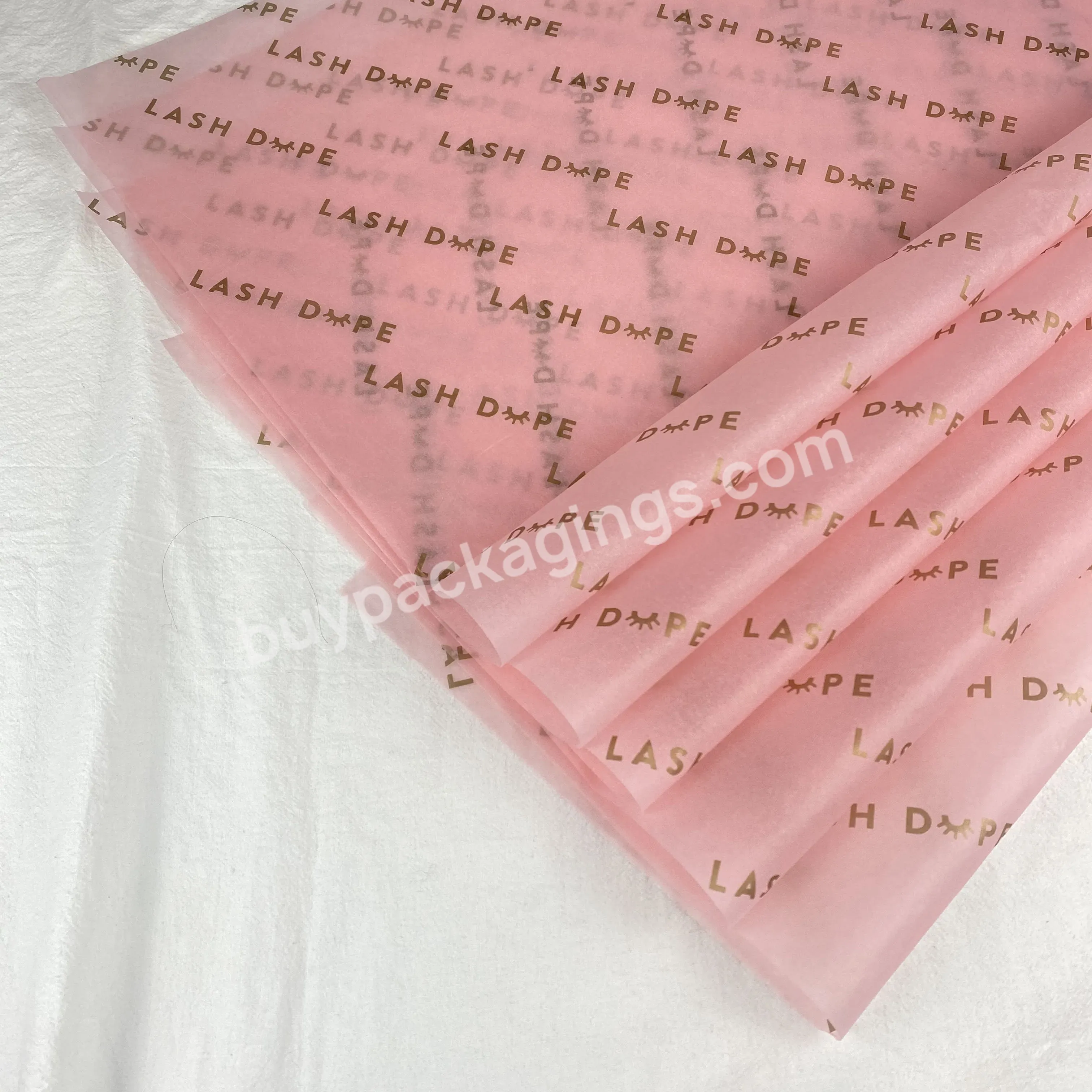 New Design In 2023 High Quality Low Moq 17g 50*70cm Wrapping Tissue Paper Customize Any Size Logo Print Recyclable Gift Tissue