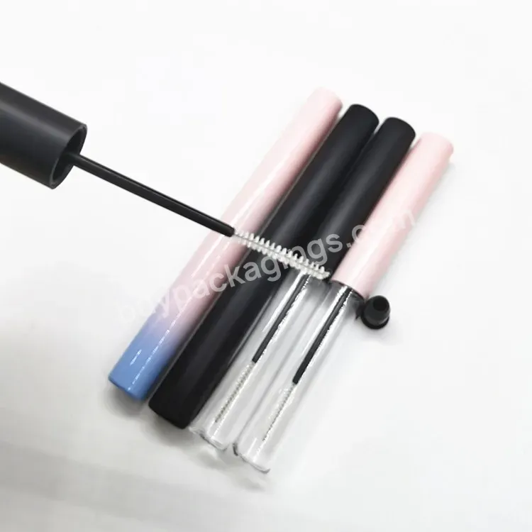 New Design Plastic Round Thin4ml Empty Mascara Tube Lipgloss Tubes Gradient Pink Color Lip Gloss Tube With Brush - Buy 7ml Lipgloss Containers Matte Black Gold Silver Private Led Light Up Lip Gloss Tube With Light And Mirror,Custom 1ml 2ml 2.5ml Clea