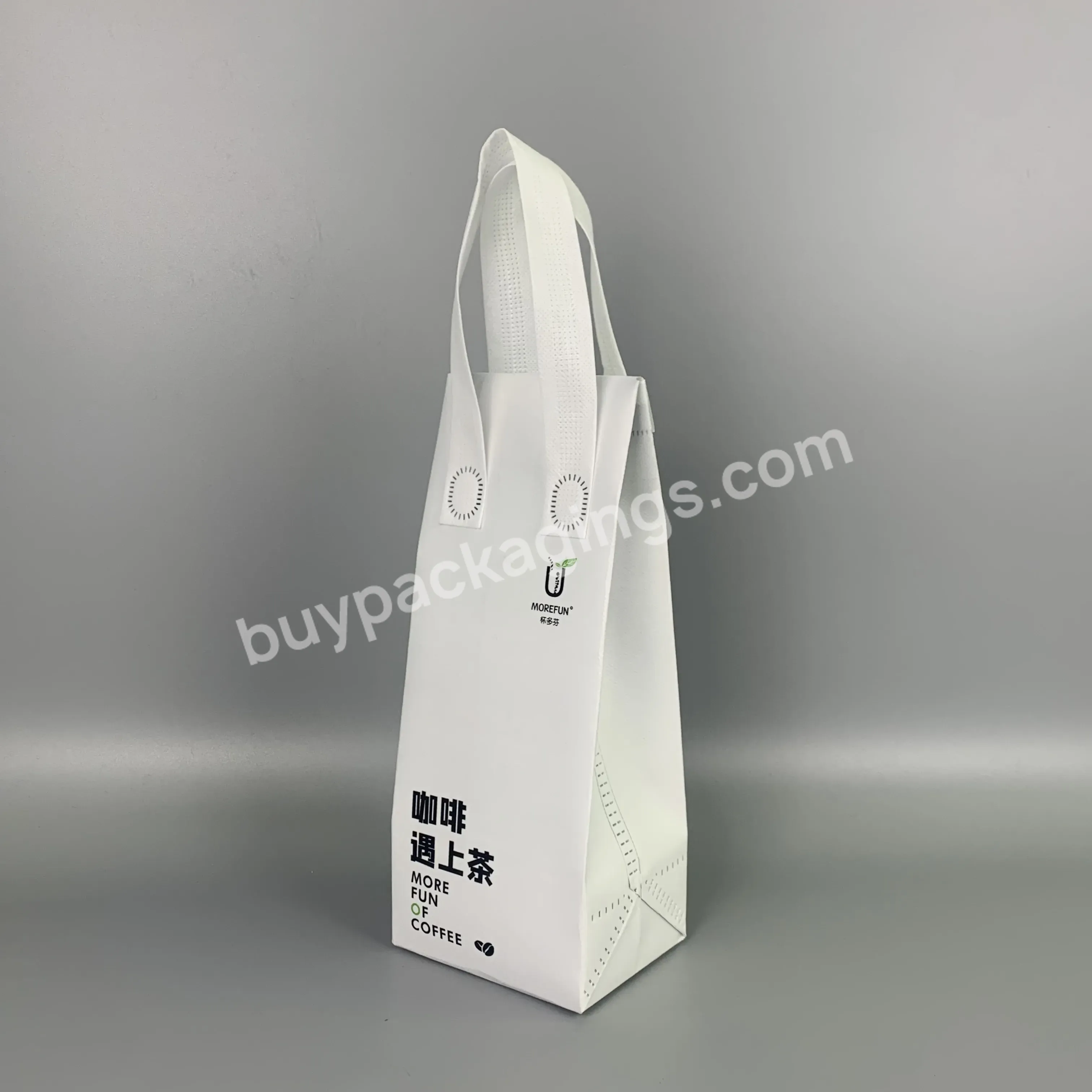 New Design Recyclable Pet Non Woven Bag Pp Non Woven Bag With Print For Food Delivery - Buy Rpet Shopping Bag,Pet Non Woven Bag,Pp Non Woven Bag.
