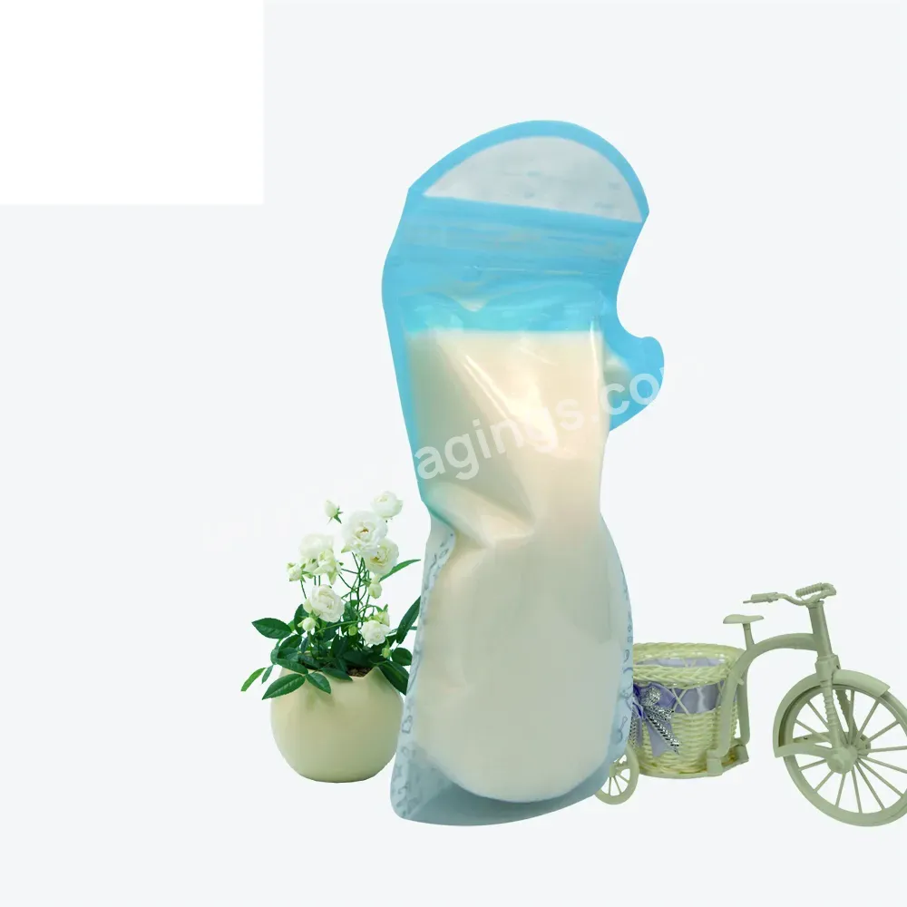 New Design Wholesale Liquid Packaging Stand Up Breast Milk Storage Bags With Double Zipper Top - Buy Double Zipper Breast Milk Storage Bag,Liquid Packaging Storage Bags,Wholesale Breast Milk Storage Bag.