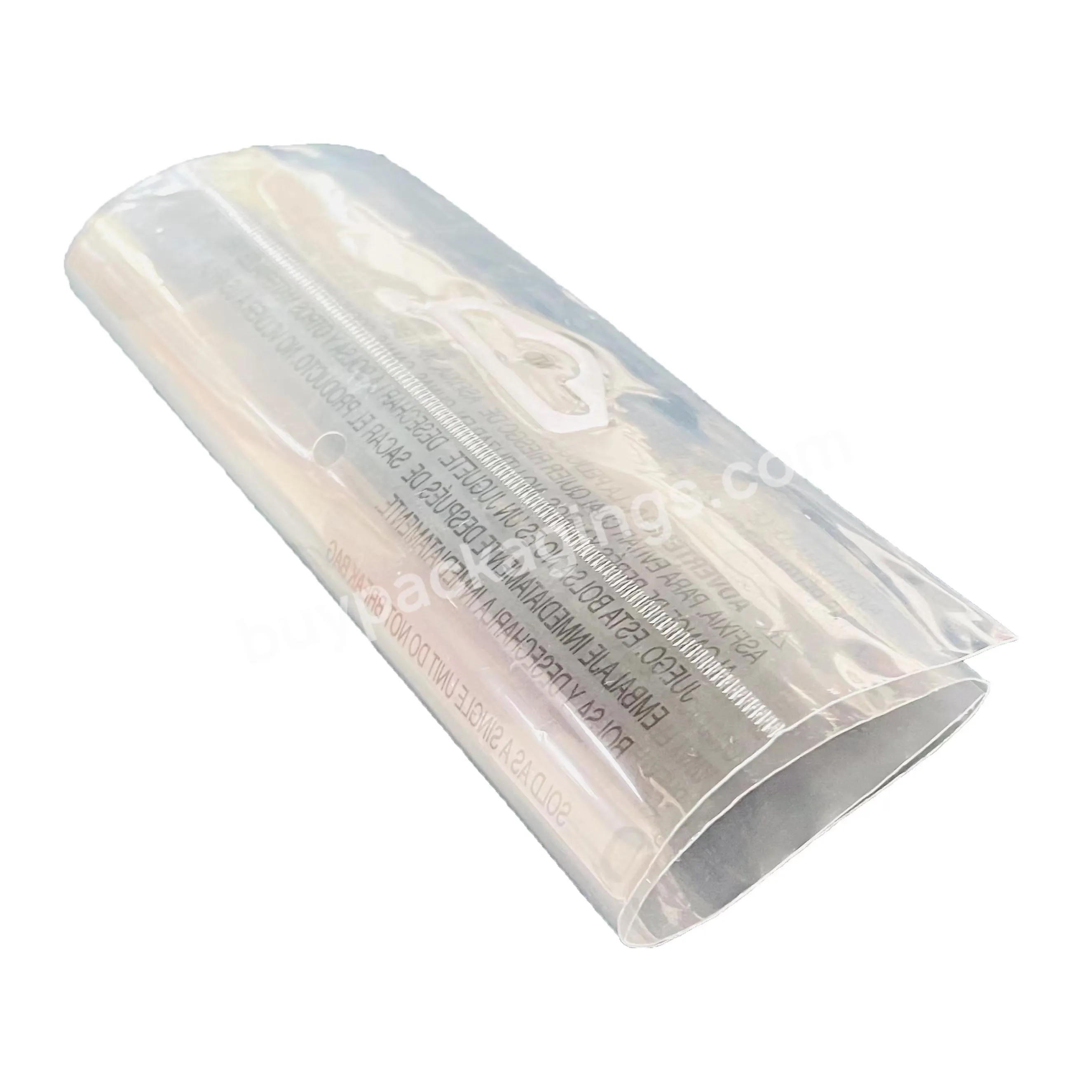 New Design Wholesale Printed Transparent Custom Plastic Clear Clothing Packaging Bags For Clothing