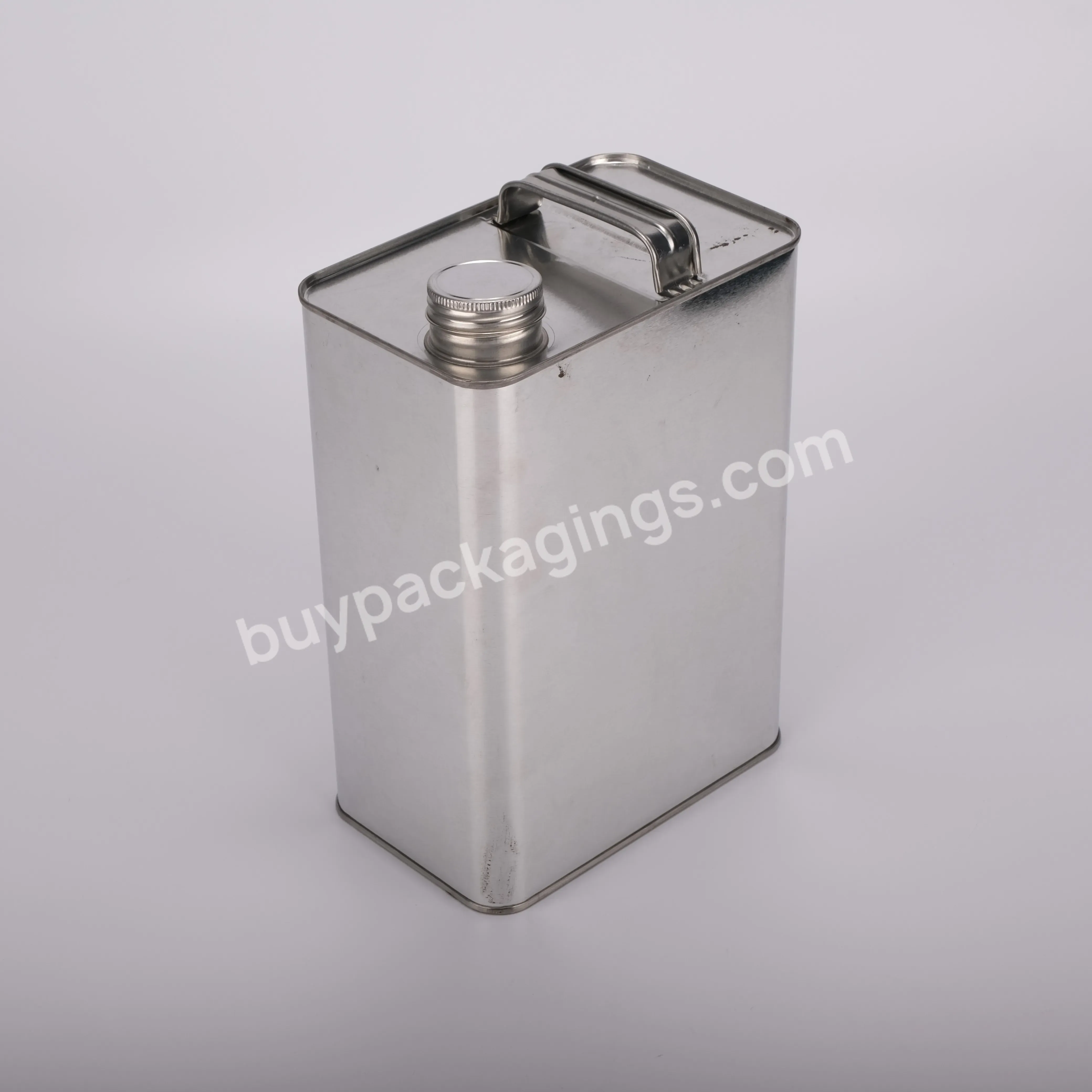 New Hot Sale 1gallon Printed F-style Square Metal Tin Can With Metal Handle And Screw Top For Motor Oil - Buy 1 Gallon Square Tin Can,Tin Can With Screw Top For Motor Oil,Square Metal Tin Can.