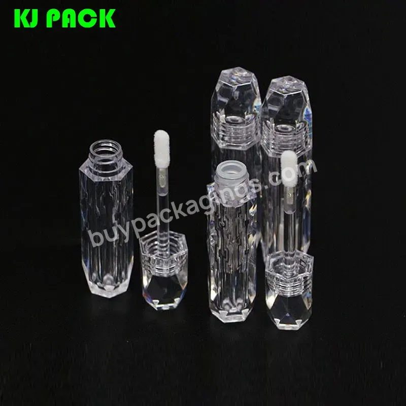 New Luxury Empty Lip Gloss Bottle Tube,Clear Body Empty Containers Tube 2.5ml - Buy Empty Lip Gloss Tube With Brush,Clear Plastic Tubes With Lid,Custom Lip Gloss Packaging.