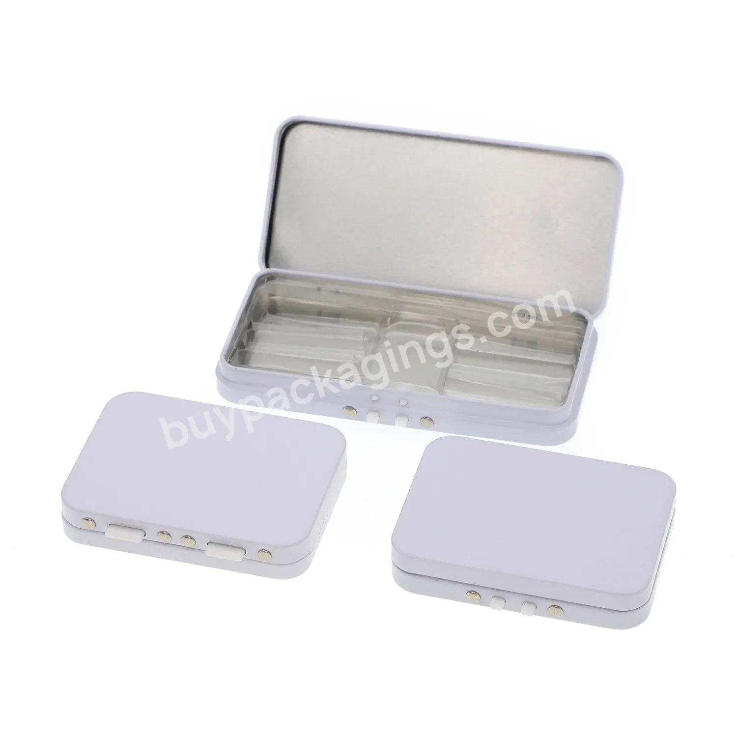 New Metal Custom Logo Printed Gift Tin Box Sliver Square Shape Candy Tin Box For Packaging