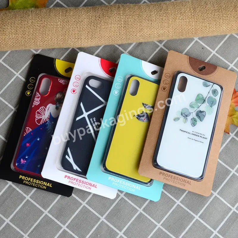 New Product Custom Printed Logo General Mobile Phone Cover Box Package Cardboard Kraft Cell Phone Case Packaging Box - Buy Custom Advanced Mobile Phone Cover Box Phone Case Box Custom Black Carton Blanc,Product Box Custom Spot Kraft Paper Environment