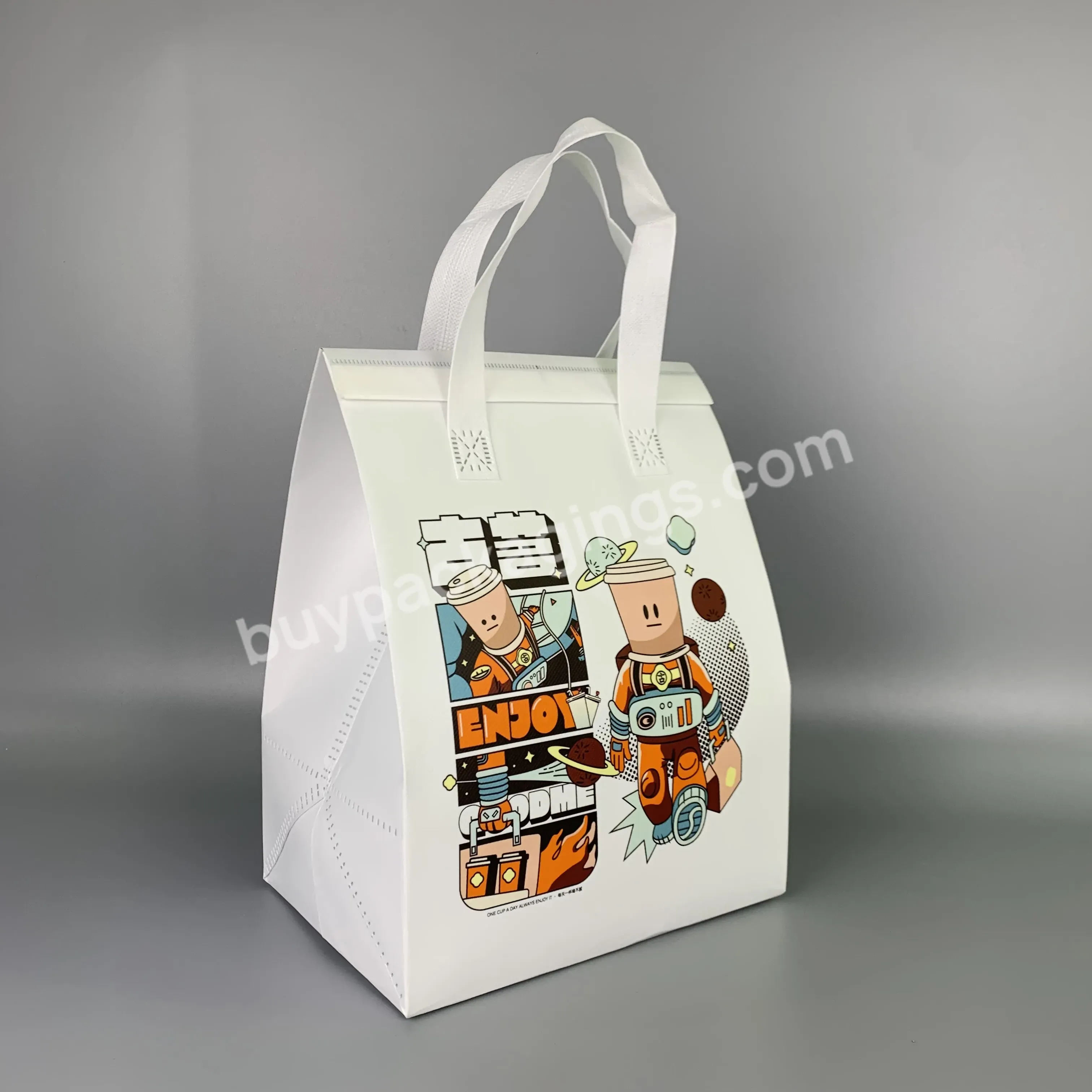 New Style Fashionable Reusable Ecological Waterproof Laminated Customized Non Woven Bag For Drinks Packing