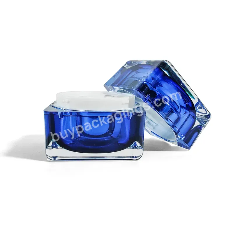 Newest Cheap Wholesale Black Straight Round Acrylic Cream Jar Cosmetic Eye Cream Jar In Stock