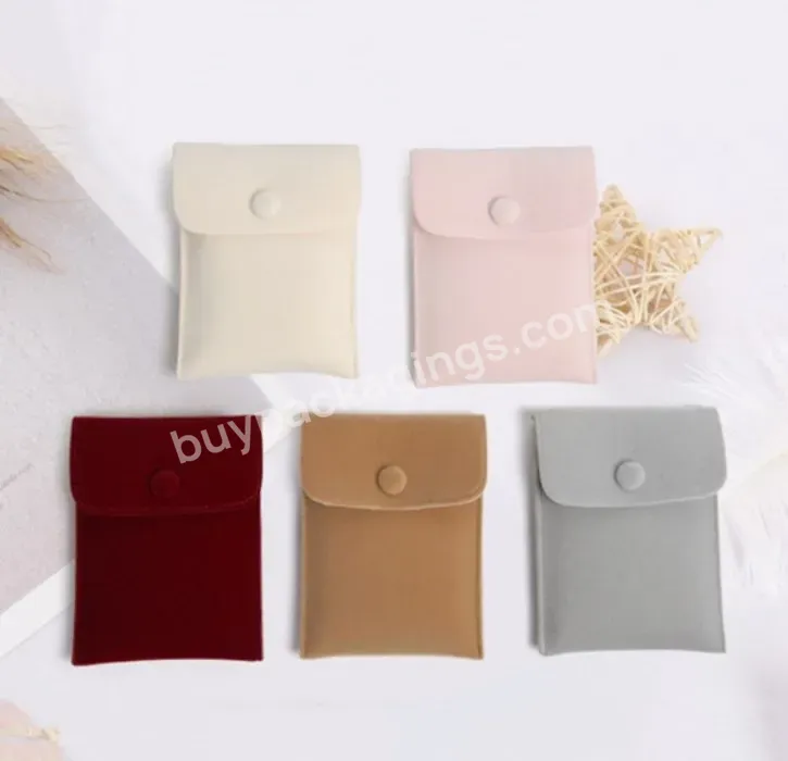 Newest Luxury Fabric Jewelry Divider Card Insert Snap Closure Suede Earring Bag - Buy Jewelry Bag Pouch,Jewelry Bag Pouch Custom Logo,Jewelry Bags Custom.