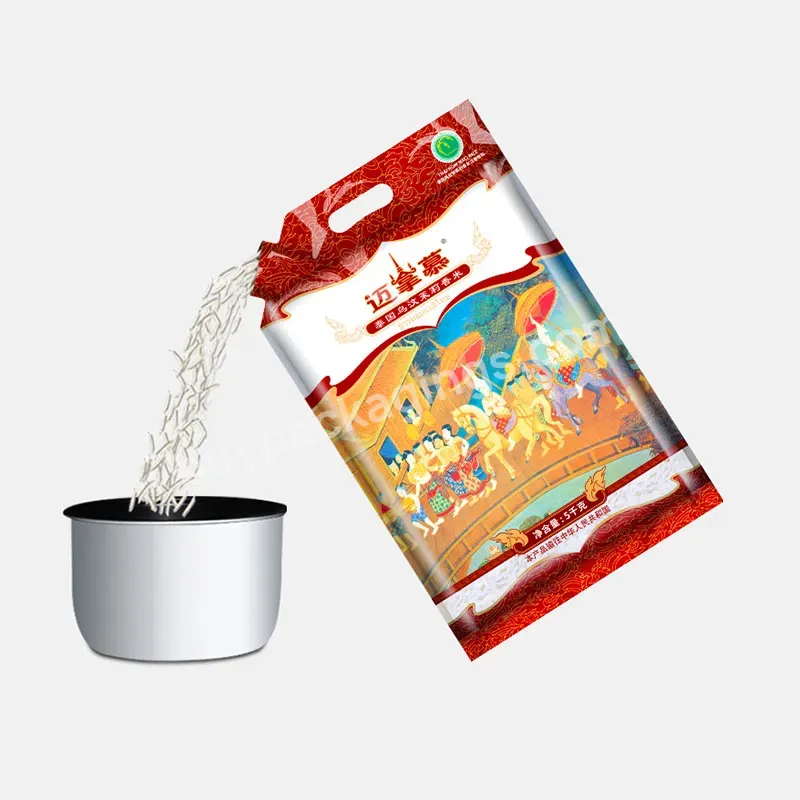Newest Rice Packaging Bag Storage Leakage Prevention 5kg 10kg 25kg 50kg Rice Bag Stand Up Zip Lock Bag With Wrist Buckle - Buy Rice Packaging Bag Storage Leakage Prevention,5kg 10kg 25kg 50kg Rice Bag,Rice Bag Stand Up Zip Lock Bag With Wrist Buckle.
