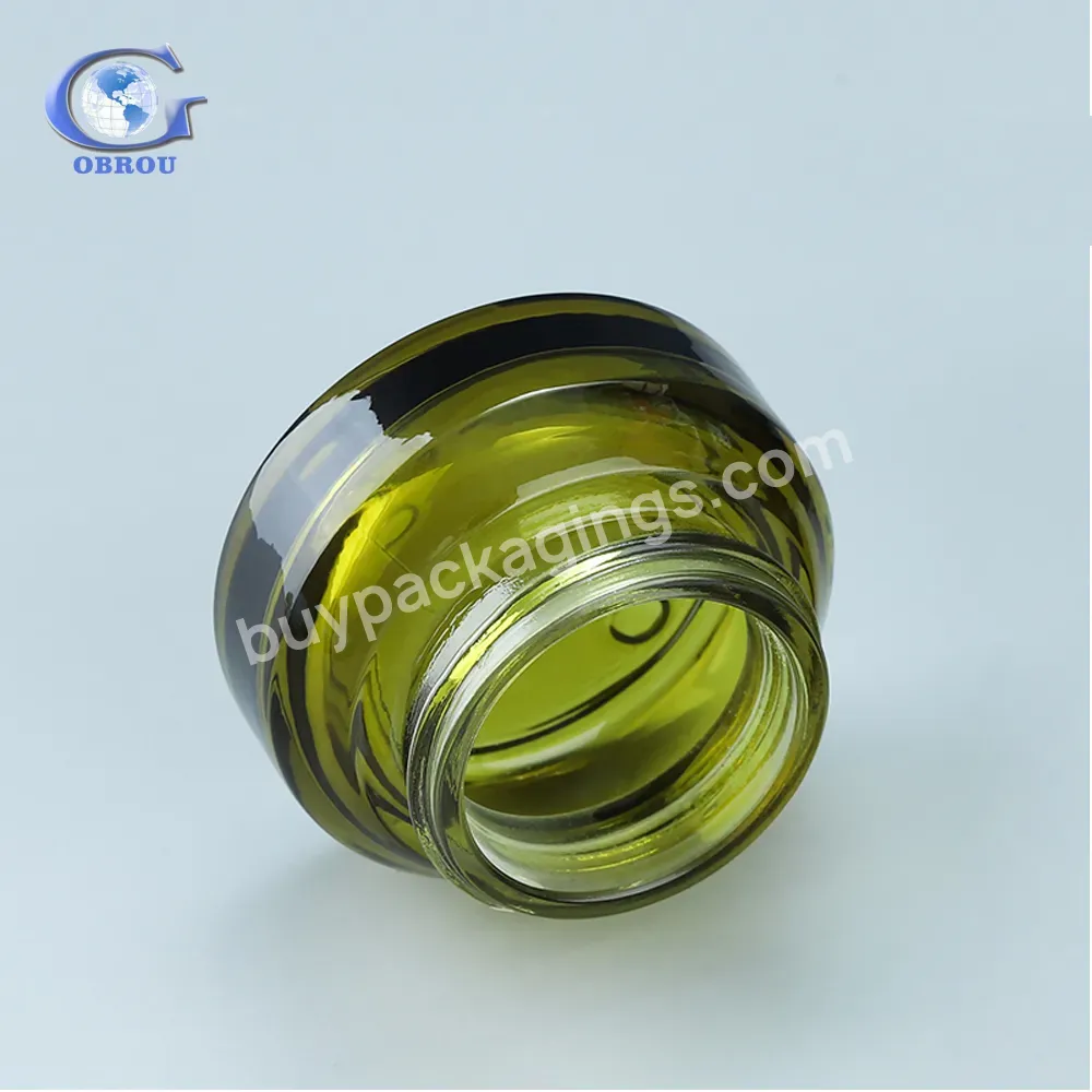 Nice Frosted Glass Jars Bottle Suppliers Amber Black Clear Glass Cosmetic Cream Jar With Bamboo Wooden Plastic Lid Wholesale - Buy Glass Jars,Glass Jar,Glass Bottle Jars.
