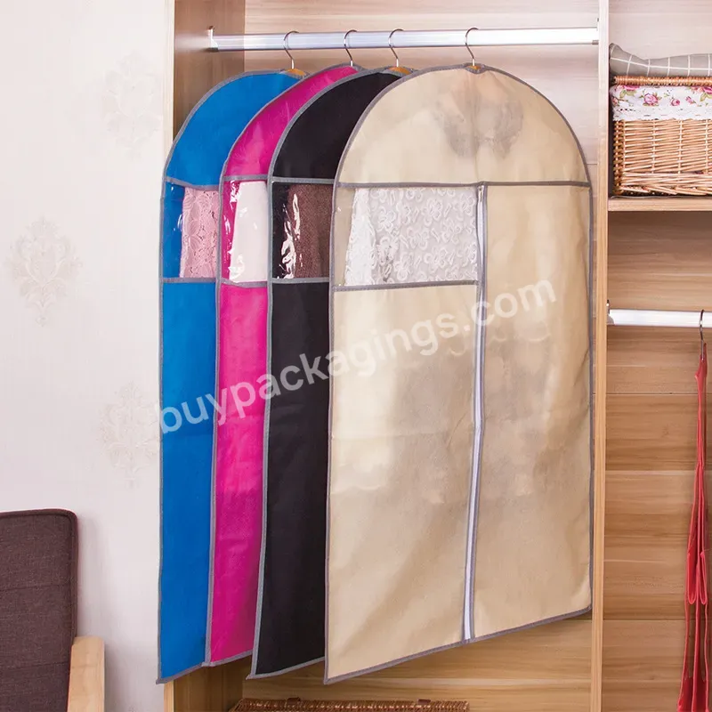 Non-woven Clothing Dust Covers Suit Clothes Protector Case Home Storage Case Hanging Garment Bag - Buy Hanging Garment Bag,Suit Clothes Protector Case,Non-woven Clothing Dust Covers.