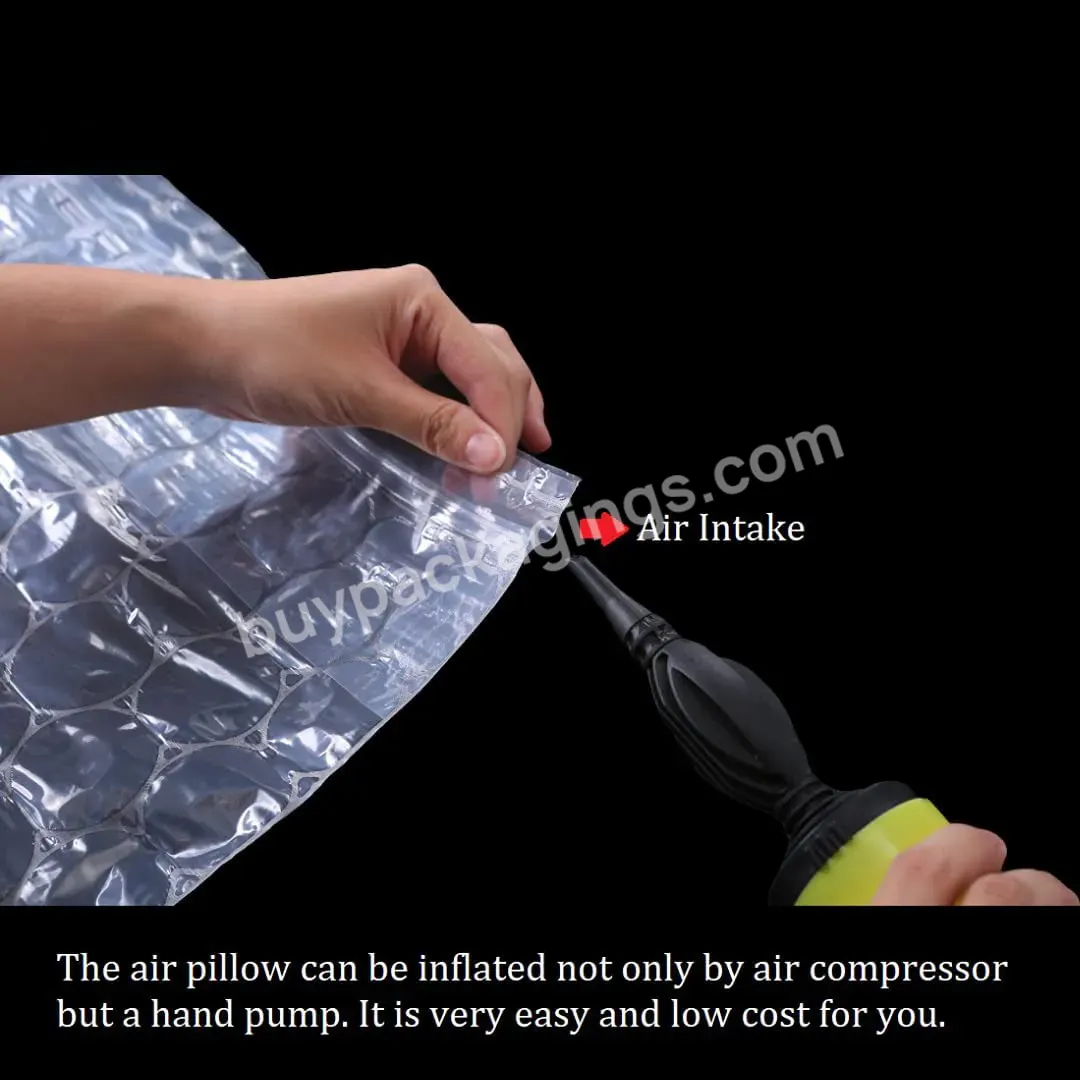 Nylon High Density Air Cushion Pillow Roll Inflatable Air Film Bubble Packaging - Buy Bubble Air Wrap Void Film For Protective Package,Inflatable Bottle Packaging,Air Cushion Film Packaging.