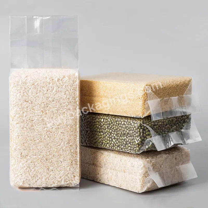 Nylon Vertical 250g Square Composite Material Rice Brick Vacuum Bag - Buy Polyester Film Bags For Food Use,Printable Logo Waterproof Sealed Rice Brick Vacuum Bag,Transparent Pa/pe Plastic Vacuum Bag.
