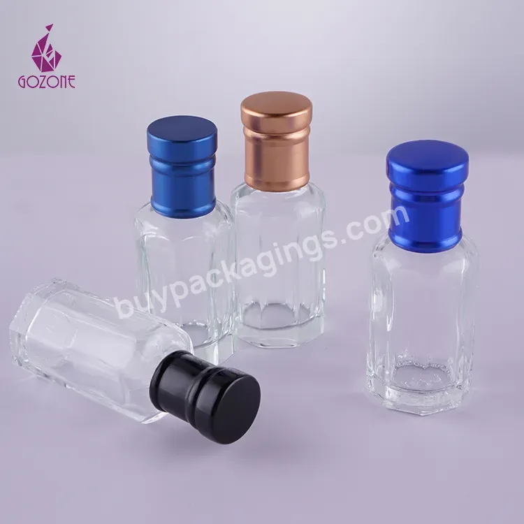 Octagonal 6ml 12ml Glass Stick Arabian Small Refillable Glass Crystals Empty Oil Perfume Bottles - Buy Arabic Crystal Oil Perfume Bottle,Crystal Perfume Bottle,Small Crystal Perfume Bottle.