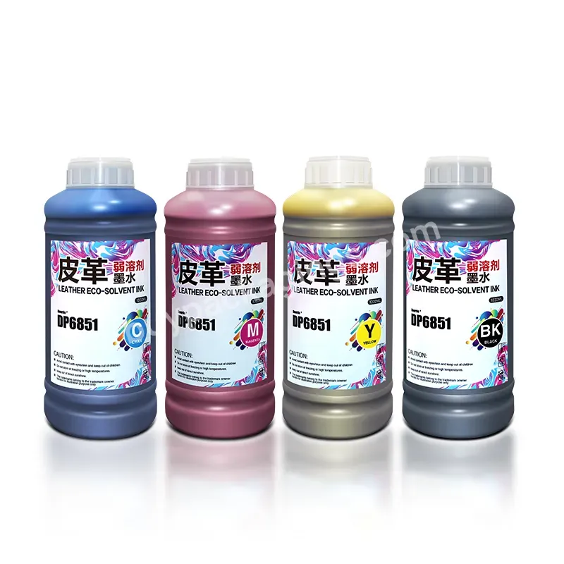 Odorless 1000ml/bottle Leather Eco Solvent Ink For Leather Materials Eco-solvent Ink For Inkjet Printer - Buy Eco Solvent Ink,Eco-solvent Ink For Ep Printer,Leather Eco Solvent Ink.