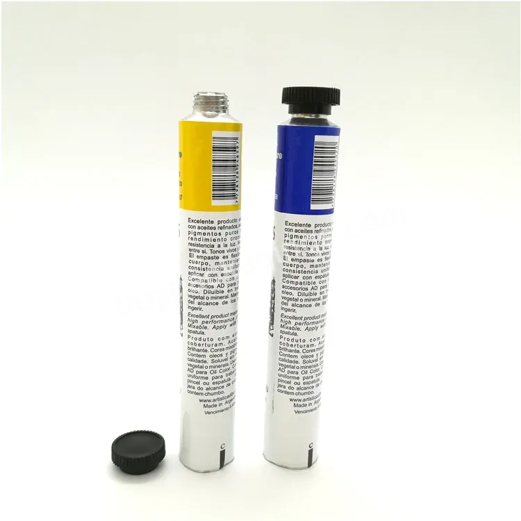 Oem 10ml 20ml 30ml Aluminum Collapsible Cosmetic Tubes Hand Cream Aluminum Tube Manufacturer/wholesale