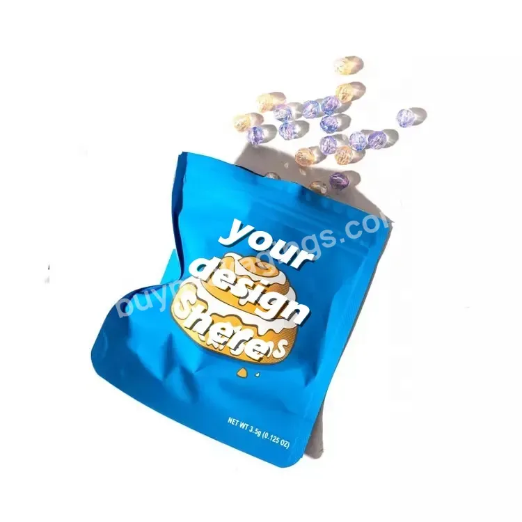 Oem Bolsa De Plastico Printed Resealable Zipper Stand Up Candy Holographic Custom Soft Touch 3.5g 7g Mylar Bag - Buy 3.5g Mylar Bags,Clear Plastic Packaging Mylar Bags,Smell Proof Mylar Bags.
