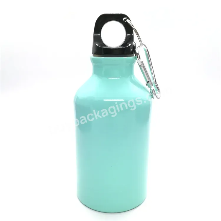 Oem Custom Factory 300ml Aluminum Sports Water Bottle Outdoor Aluminum Bottle With Pp Lid And Metal Carabiner - Buy Aluminum Sports Water Bottle,Sports Water Bottle,Aluminum Water Bottle.