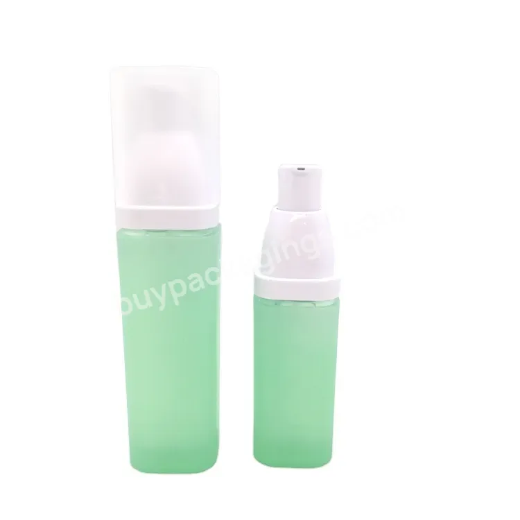 Oem Custom Factory Hot Sale Cosmetics Packaging Frosted Green Lotion Bottle 30ml Skin Care Acrylic Pump Bottle - Buy Acrylic Pump Bottle,Lotion Pump Bottle,Acrylic Bottle.