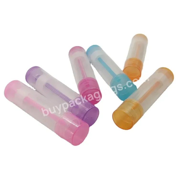 Oem Custom Manufacturer/wholesale Custom Colorful Pp Transparent Mini Lip Balm Tube 5g Empty Plastic Lipstick Tube - Buy Plastic Lipstick Tube,Refillable Lipstick Tubes,Custom Color.