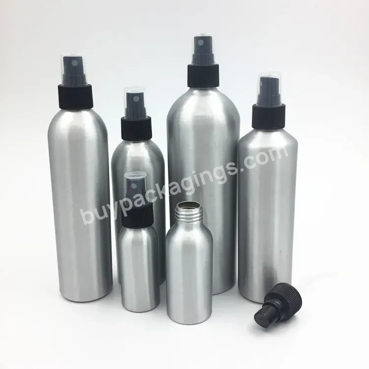 Oem Custom Silver Skincare /haircare Empty Aluminum Spray Bottle With Dispenser Manufacturer/wholesale Manufacturer/wholesale