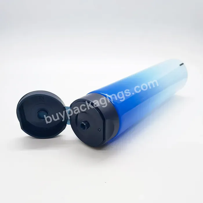 Oem Empty Eco-friendly Pcr Plastic Cream Tube With Flip Top For Hand Cream Cosmetics Pcr Squeeze Tube