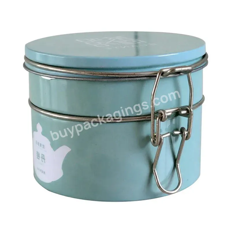 Oem Exquisite Food Grade Recyclable Custom Printing Round Tin Box Packaging