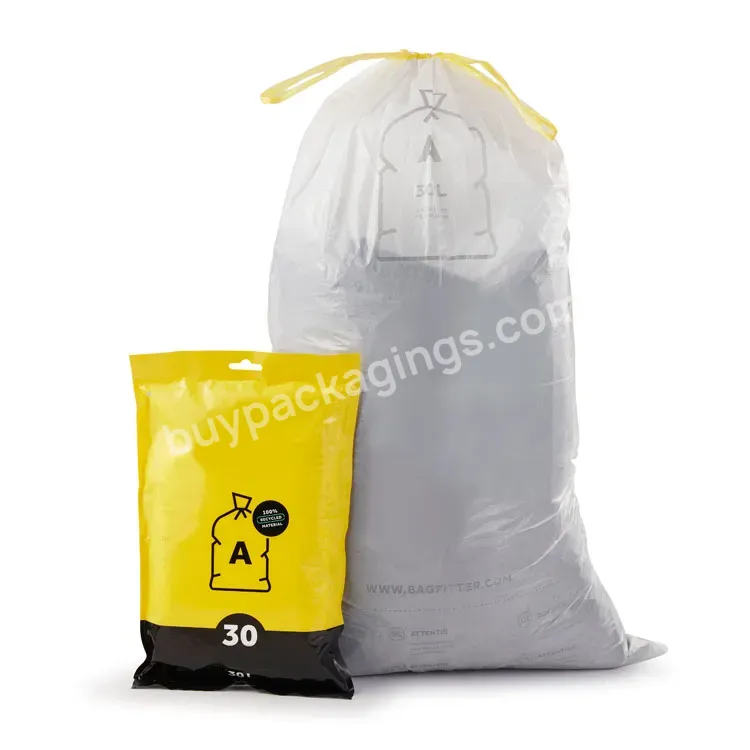 Oem Garbage Trash Bag With Drawstring Custom Size Garbage Bag With Label Wholesale Trash Bags - Buy Trash Bag,Garbage Bag With Label,Garbage Trash Bag With Drawstring.