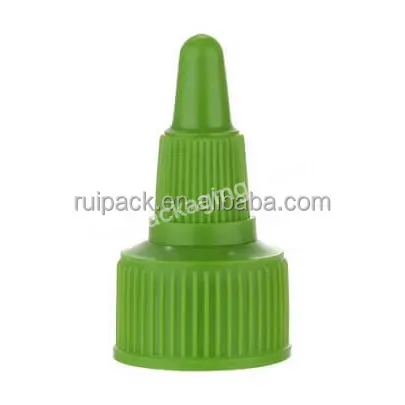 Oem Green Dropper Cap Squeeze Cap Tanning Oil Cap - Buy Oil Dispenser Cap,Oil Spout Cap,Olive Oil Bottle Cap.