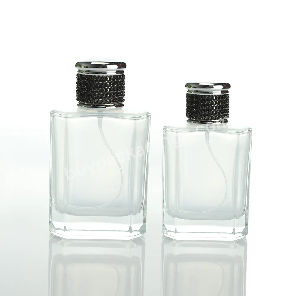 Oem Luxury Perfume Bottle 50 Ml 100ml Empty Botol Parfum Packaging Glass Cosmetic Perfume Bottle Design Custom Logo And Color