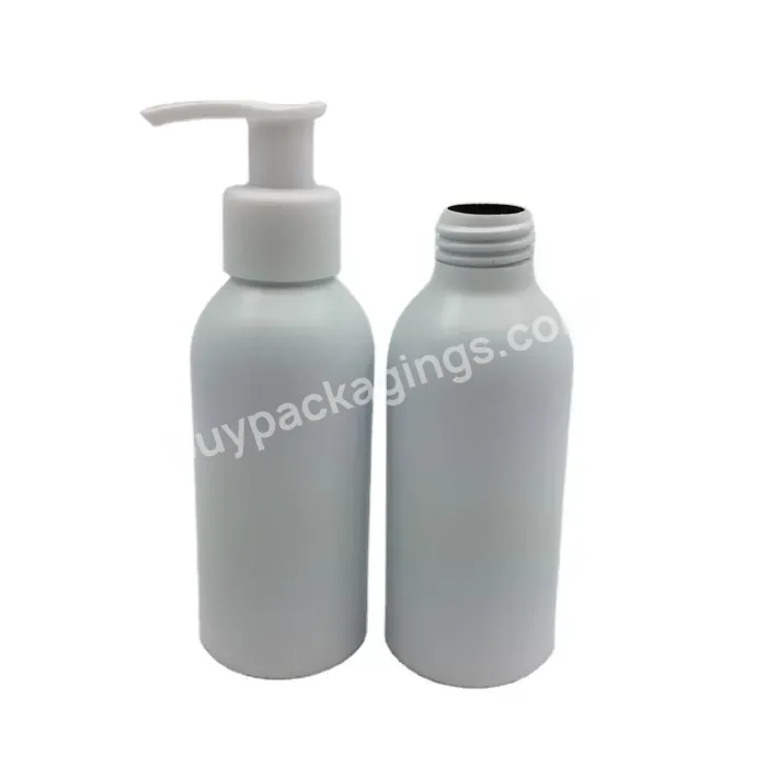 Oem Oem Custom Aluminum Daily Care Bottle With Pump Sprayer 100ml 120ml 200ml Matte Frosted Cosmetic Aluminum Lotion Bottle