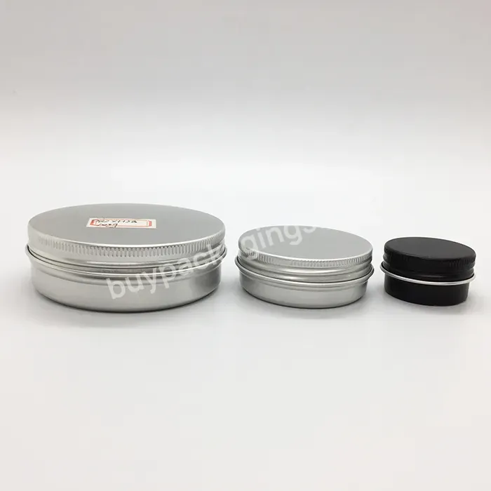 Oem Oem Custom In Stock 10g 20g Cosmetic Eye Cream Aluminum Jar Packaging Metal Tin Box Round Lip Balm Container