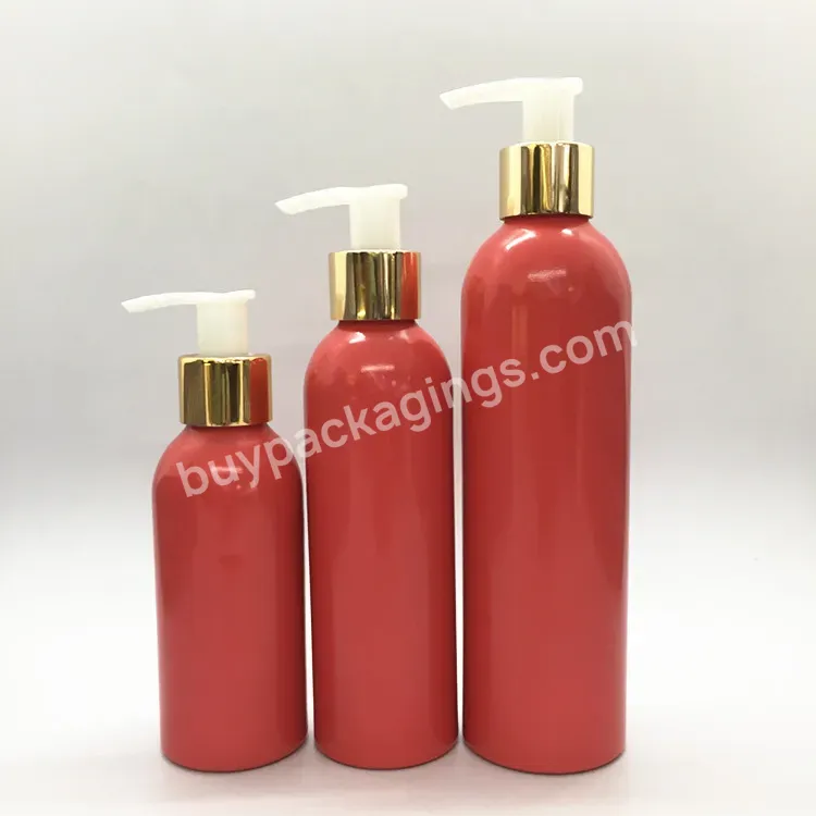 Oem Oem Custom Logo Refillable Cosmetic Metal Lotion Pump Aluminum Shampoo Bottle 30ml 100ml 150ml 200ml 250ml 300ml 500ml