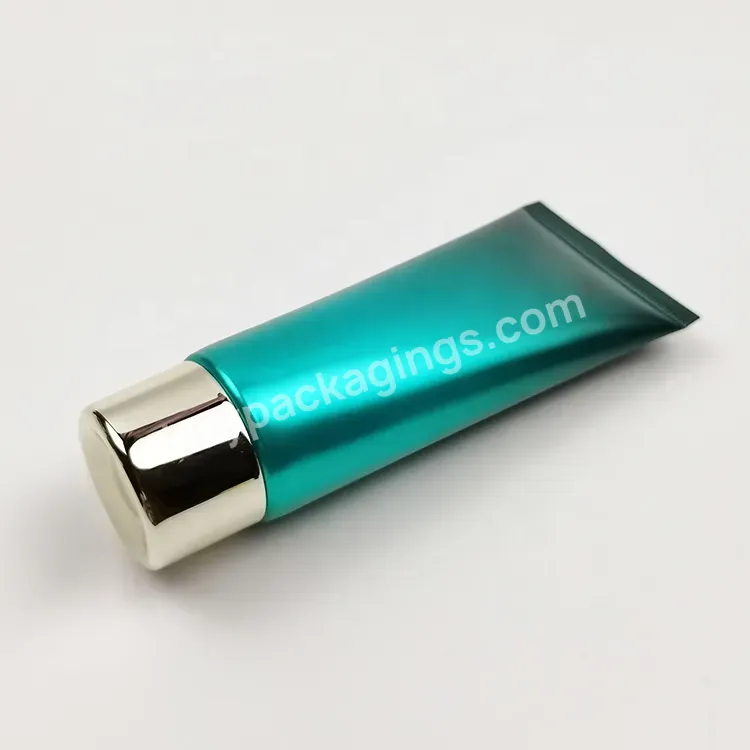 Oem Plastic Cosmetic Container 120g Aluminum Packaging Tube With Factory Prices With Metal Screw Cap - Buy Plastic Cosmetic Container,Silver Aluminum Packaging Tube,Metal Squeeze Tubes Pack.