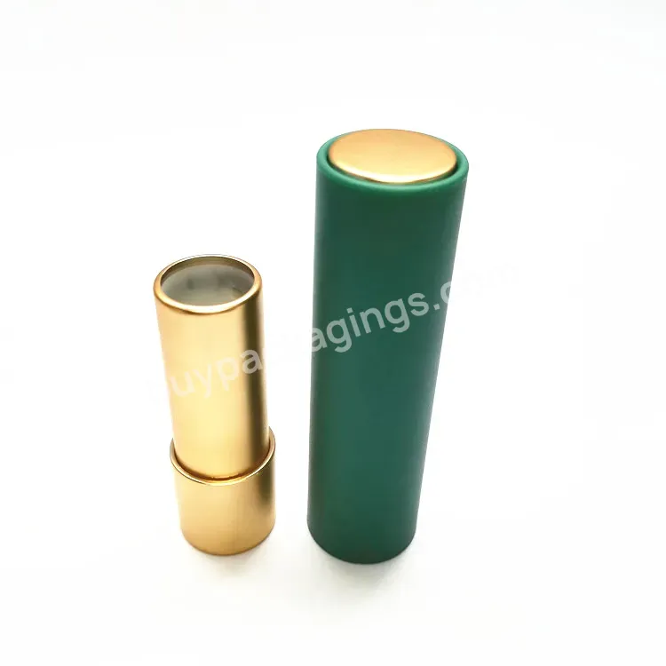 Oem Rts New Luxury Abs Golden Lipstick Tube 3.5g Lip Makeup Lip Balm Tube With Button - Buy Lip Stick Tube,Lip Balm Container,Button Lipstick Container.