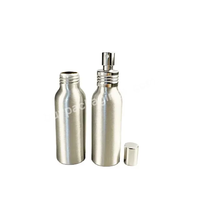Oem Silver Aluminum Perfume Packaging Bottle With Silver Aluminum Mist Sprayer 60ml 75ml 80ml 100ml And Etc. - Buy Liquid Packaging Bottle,Aluminum Spray Perfume Bottles,100ml Shaped Perfume Bottles.